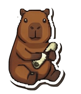 Kapybara si v klidu užívá jídlo - symbol Capydoo automatizace